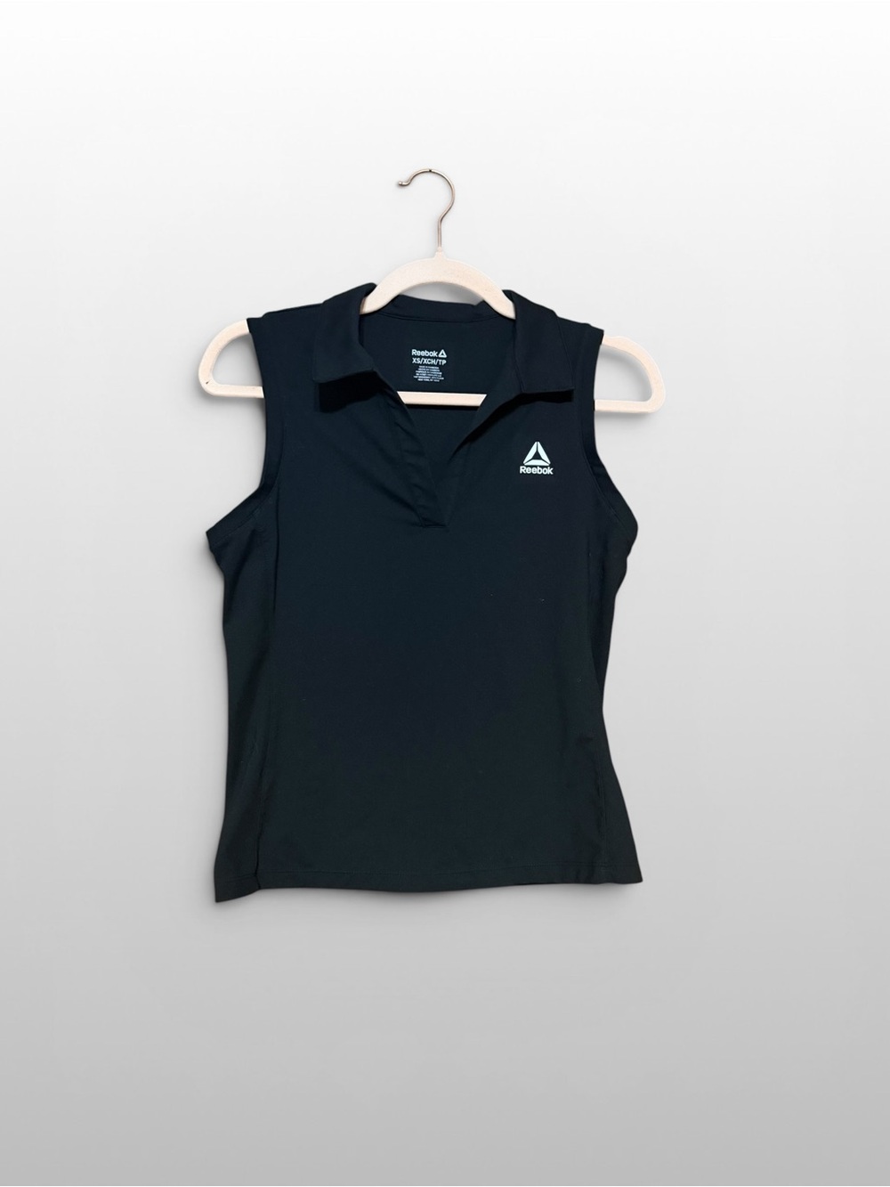 Reebok Sleeveless Golf Polo Black Performance Tank XS